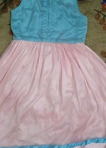 Girls' Pink & Blue Dress