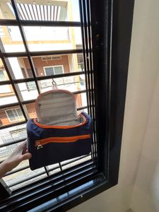 Navy Blue Travel Toiletry Bag