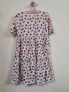 Leaf Print Dress
