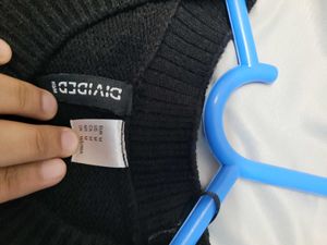 Striped Knit Pullover Sweater