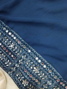 Blue naira cut suit Set