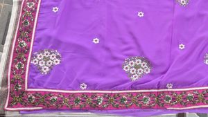 Lavender Saree