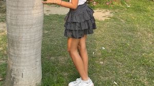 Y2k Polka Dots Skirt🖤🌸