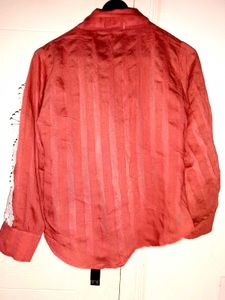 Lace-Trimmed Button-Down