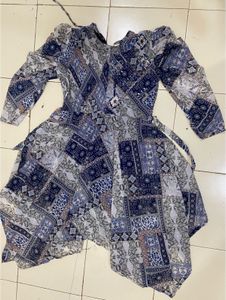 Patterned Midi Dress