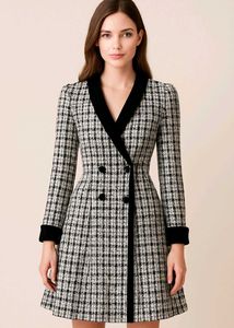 Korean Tweed Style Dress for women