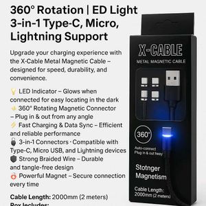 X-Cable Metal Magnetic Fast Charging