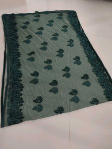 Elegant Green Net Dupatta