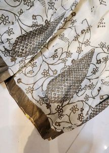 Biba Off White Golden Print Pallazo