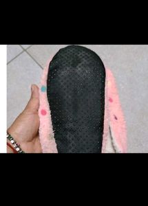 Cute Pink Polka Dot Slippers