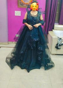 Elegant Black Beads And Cut Dana Work