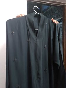 Elegant Black Embroidered Abaya