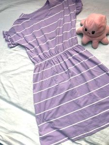 Striped Lavender Dress
