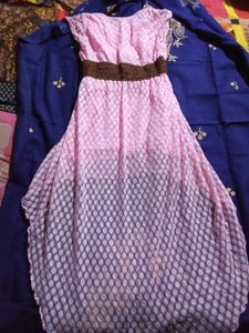 Beautiful Pink Colour Drees