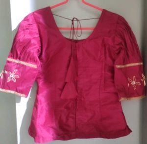 Kerala Kasavu Skirt &amp; Blouse