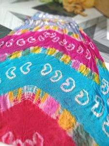 Blue &#34;Gopi&#34; Skirt with FREE Tie-Dye Dupatta!