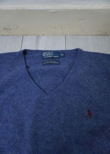 Ralph Lauren Blue V-Neck Sweater