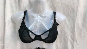 122311. Black Lace Detail Bra