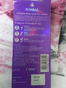 BOMBAE Foldable Face Razor