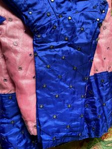 Stunning Blue &amp; Pink Lehenga Choli Set