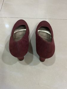 Burgundy Wedge Heels