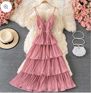 Ellie Pleated Ruffle Dress 24th Spoke