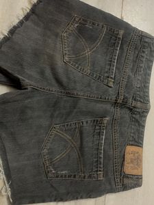 Distressed Denim Shorts