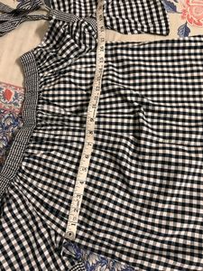 Off-Shoulder Gingham Top