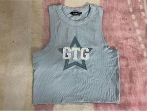 Pastel blue tank top❄️