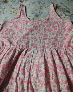 Cotton Floral Print Frock DAILYWEAR