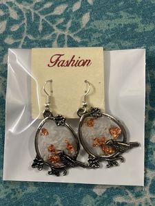 Boho Chic Blue Statement Earrings Only 1 Pair