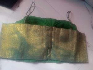 Suta Cotton Green Blouse New With Tag