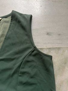 Button-Down Olive Top