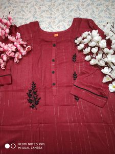Maroon Colour Kurti💫