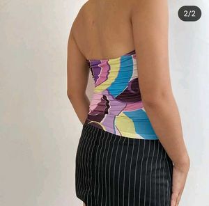 Patterned Bandeau Top