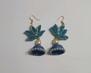 Handmade Lotus Jhumkas 🦢🪷