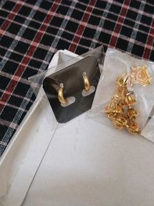 Vintage Gold Tone Earring Lot