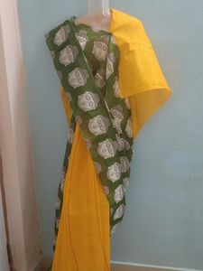 Kalamkari Print Saree