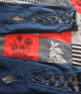 High Waist Blue Wash Jeans