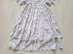 White floral frock 🌷✨