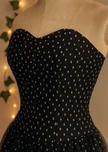 Chic Black Polka Dot Dress