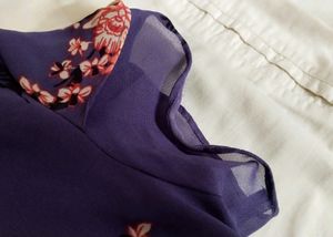Floral Korean Midi Dress💜✨🌸