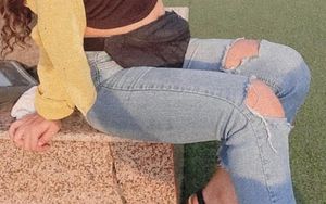 Blue Ripped Jeans.