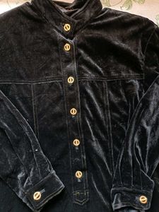 Vintage Black Velvet Mini Dress COMBO