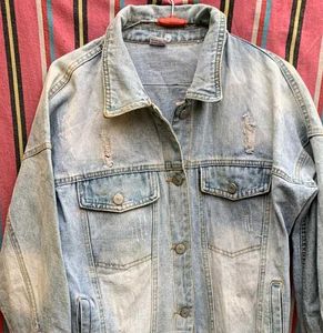Distressed vintage Denim Jacket