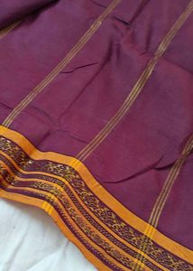 Purple Gold Saree