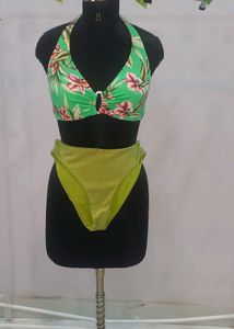 Tropical Green Shaded Bikini Set 👙