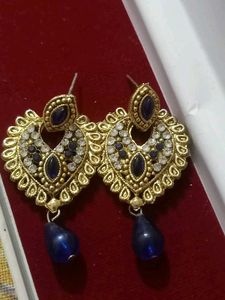 Elegant Blue Drop Earrings
