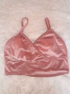 Pink Velvet Cami Top