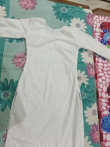 White Kurta With Blue Jeans